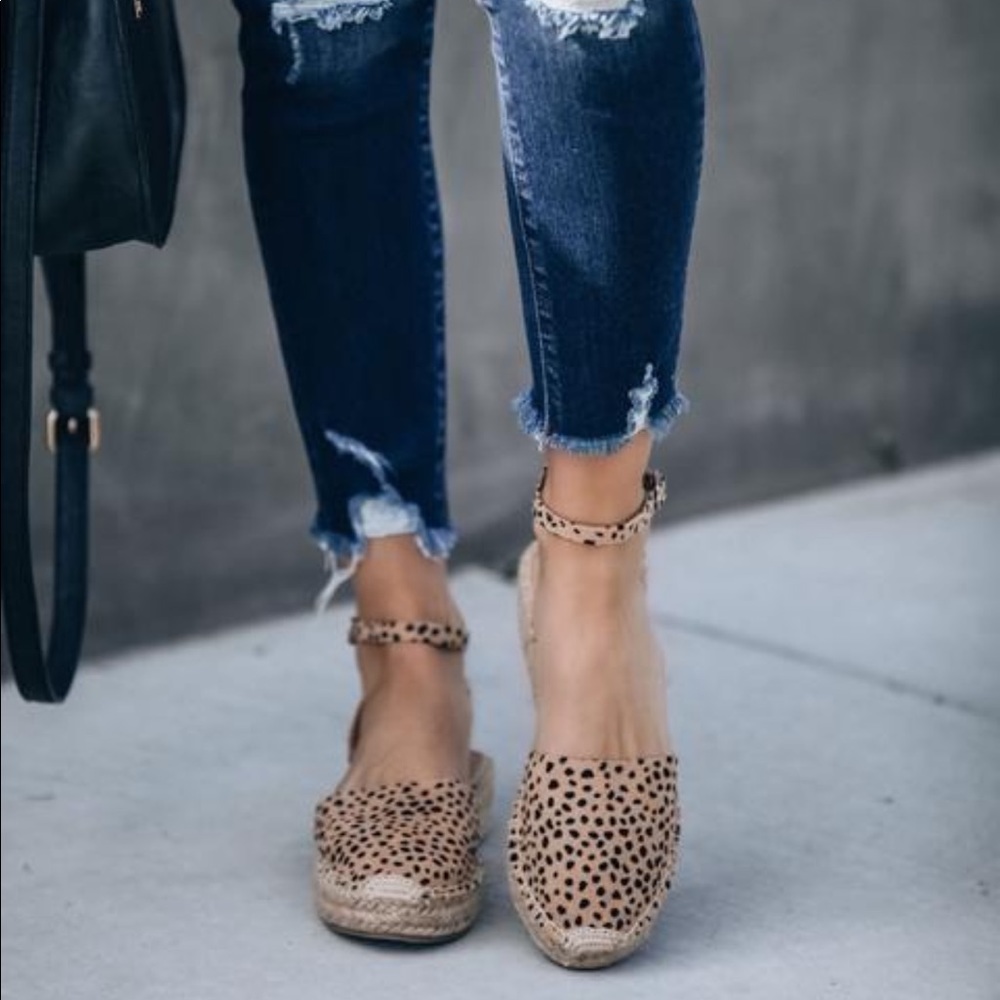 LAST FEW❤️ espadrille platform sandals leopard - Picture 3 of 7